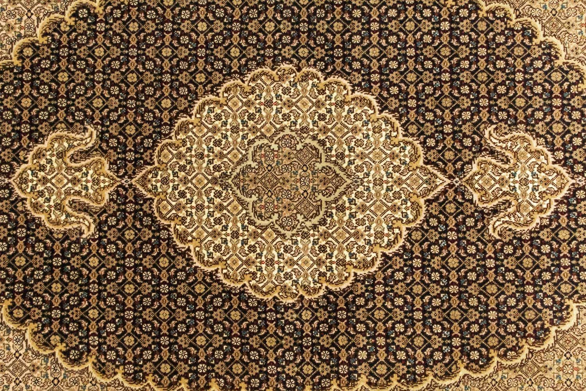 Alfombra Persa - Tabriz - Real - 150 x 100 cm - azul oscuro