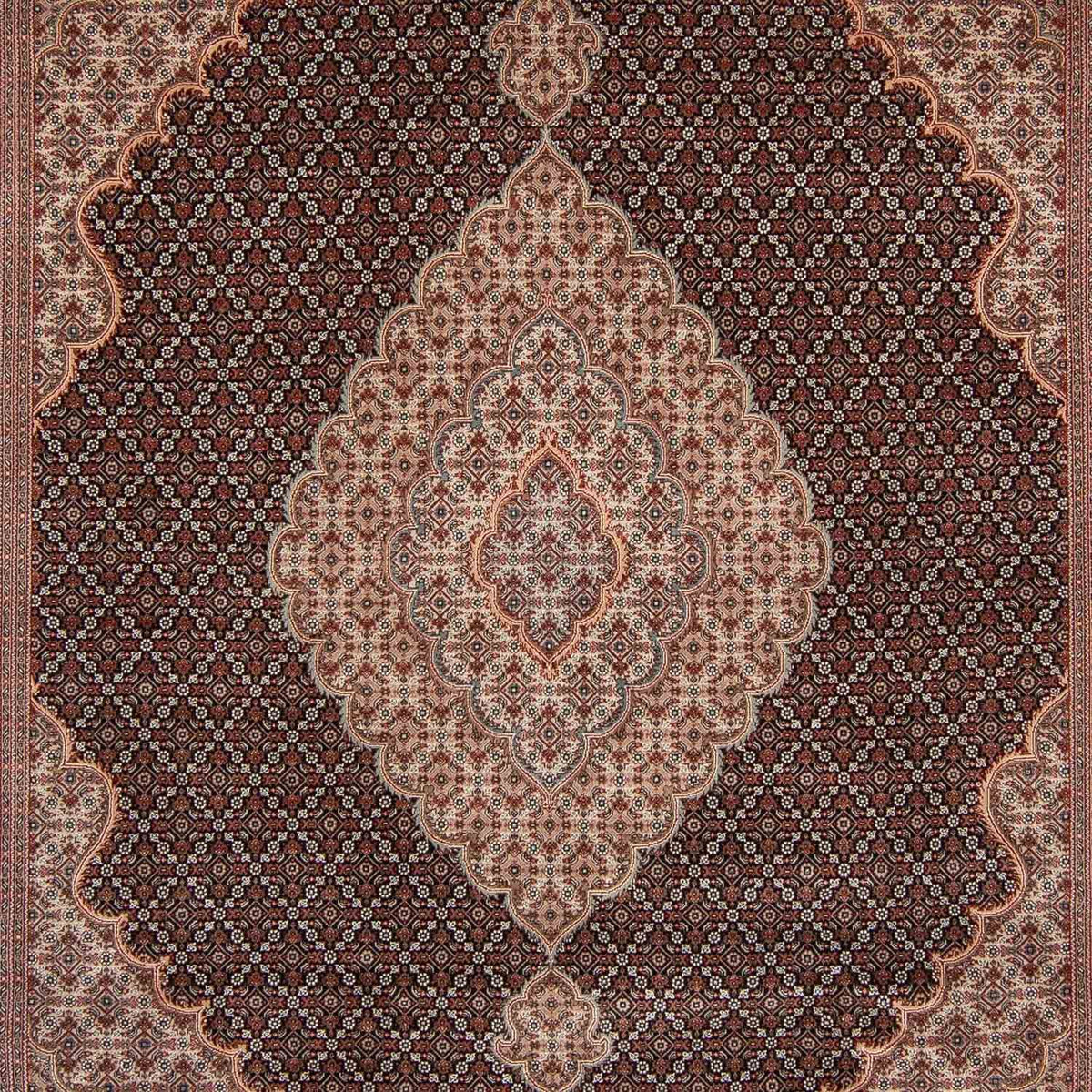 Alfombra persa - Tabriz - 346 x 247 cm - azul oscuro