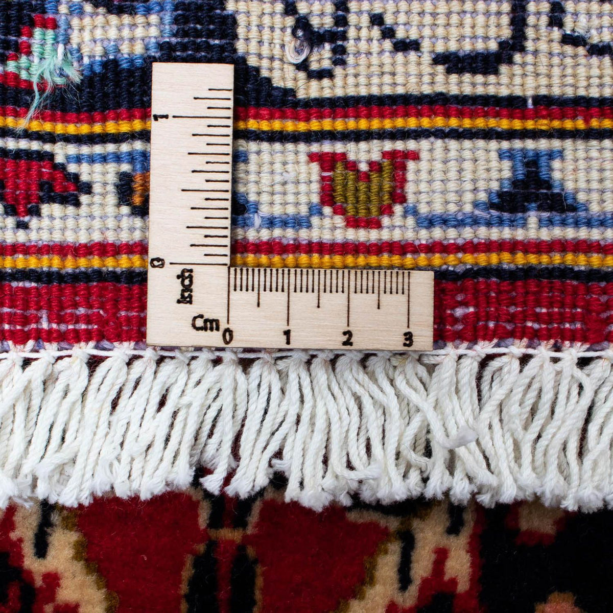 Alfombra persa - Keshan - 129 x 71 cm - rojo oscuro