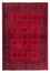 Alfombra afgana - 230 x 171 cm - rojo oscuro