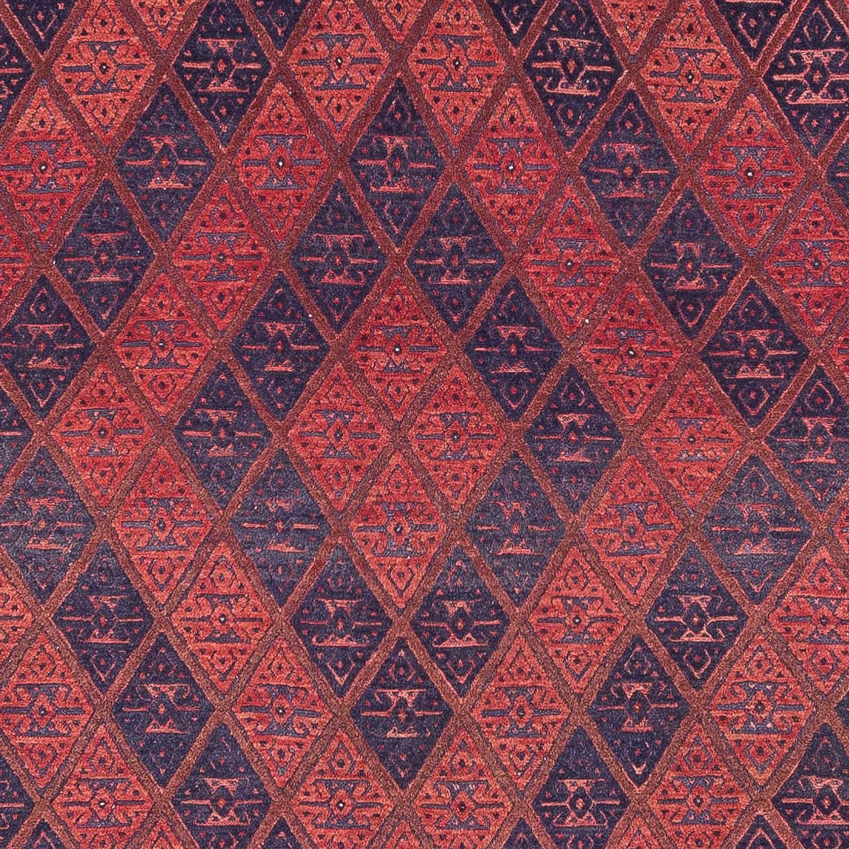 Alfombra Kelim - Oriental - 279 x 206 cm - rojo oscuro