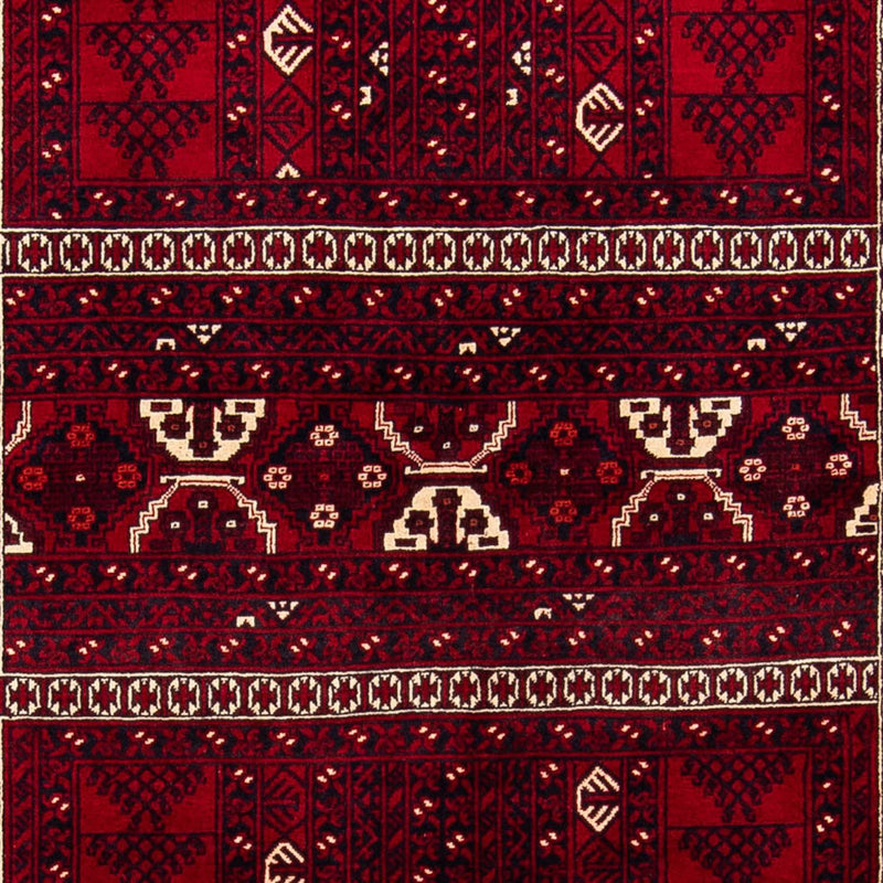Alfombra Turkaman - 237 x 156 cm - rojo oscuro