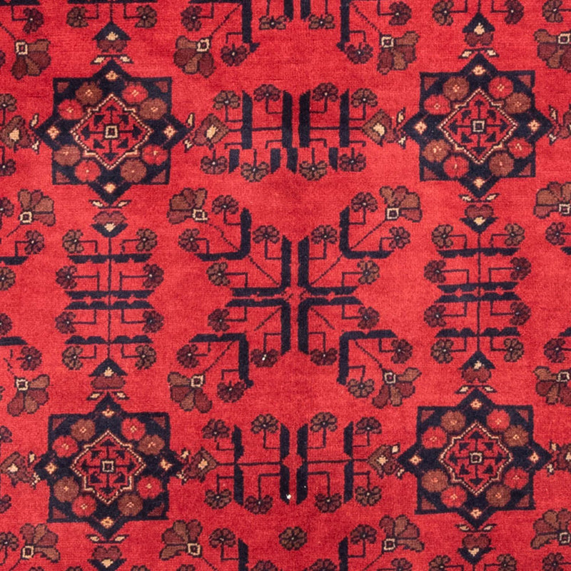 Alfombra afgana - Kunduz - 184 x 127 cm - rojo