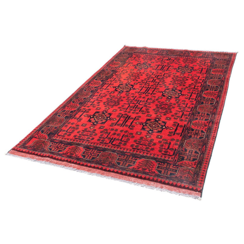 Alfombra afgana - Kunduz - 195 x 128 cm - rojo