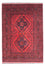 Alfombra afgana - Kunduz - 146 x 104 cm - rojo oscuro