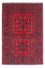 Alfombra afgana - Kunduz - 144 x 98 cm - rojo oscuro