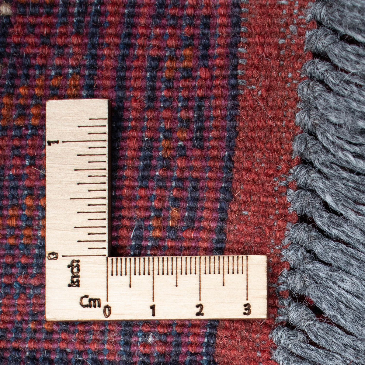 Alfombra de pasillo Alfombra afgana - Kunduz - 298 x 83 cm - rojo oscuro