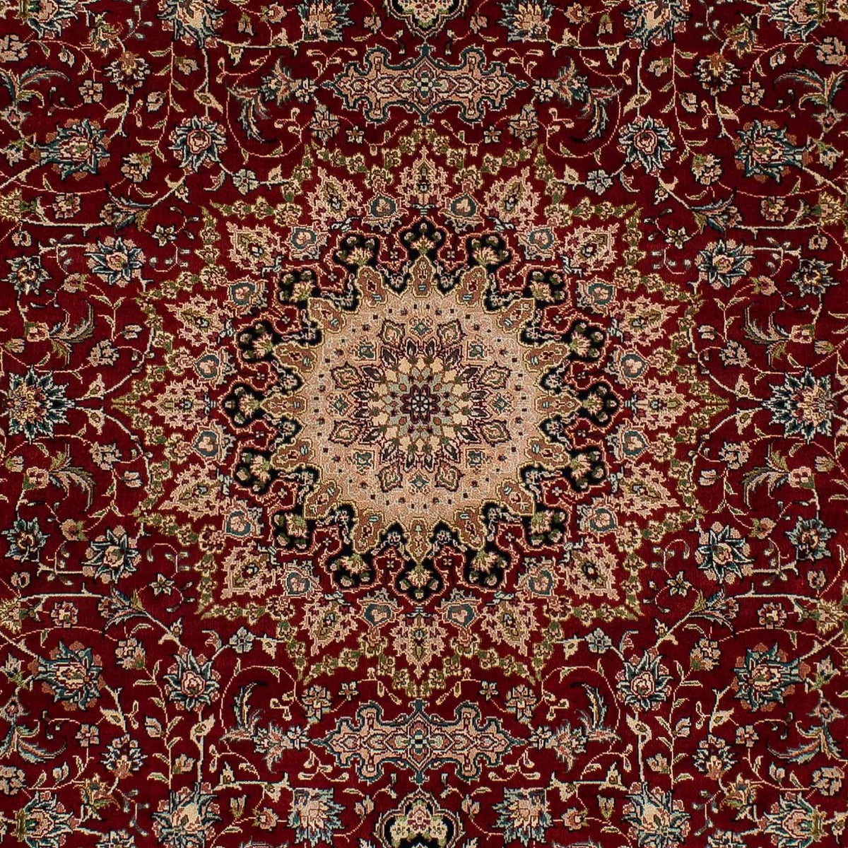 Alfombra de seda - Seda china - 183 x 122 cm - rojo oscuro