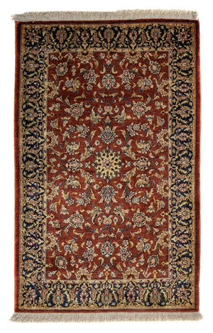 Alfombra persa - Ghom - 85 x 56 cm - óxido