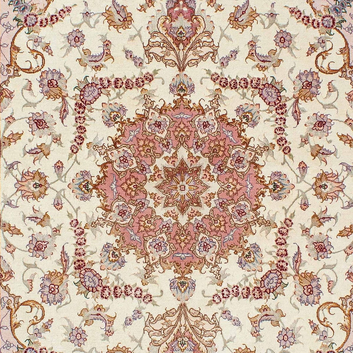 Alfombra Persa - Tabriz - Real - 207 x 150 cm - beige