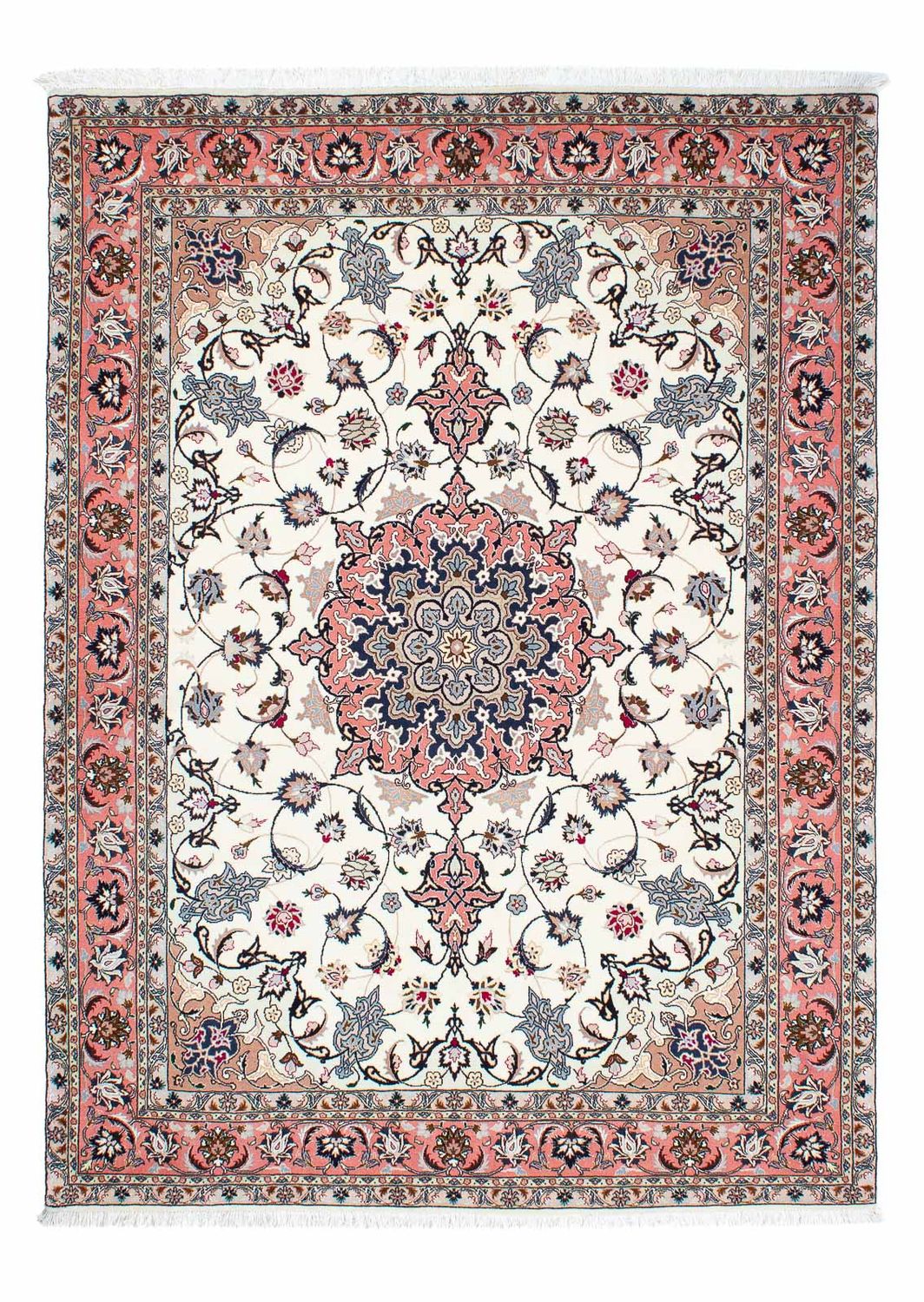 Alfombra Persa - Tabriz - Real - 211 x 153 cm - beige