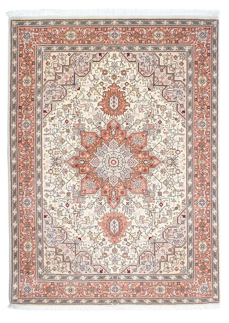 Alfombra Persa - Tabriz - Real - 211 x 151 cm - beige