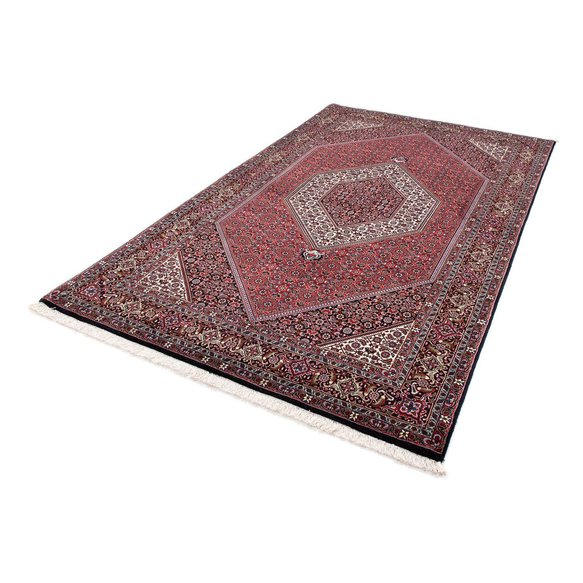 Alfombra persa - Bidjar - 250 x 149 cm - rojo