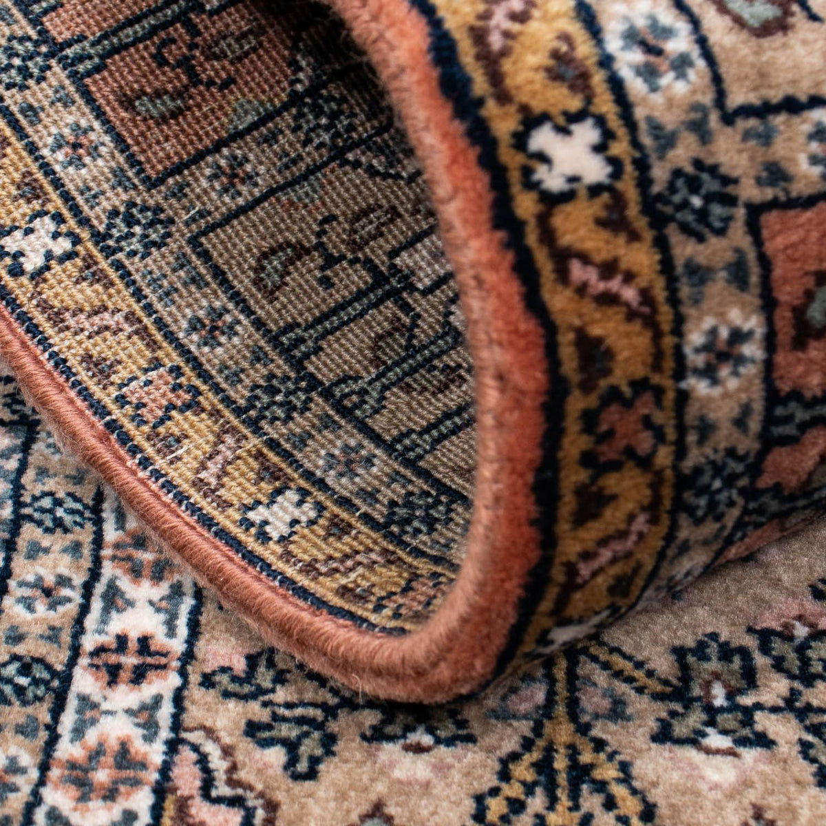 Alfombra persa - Ghom - 143 x 71 cm - multicolor