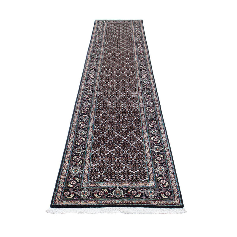 Alfombra de pasillo Alfombra persa - Tabriz - 381 x 66 cm - gris