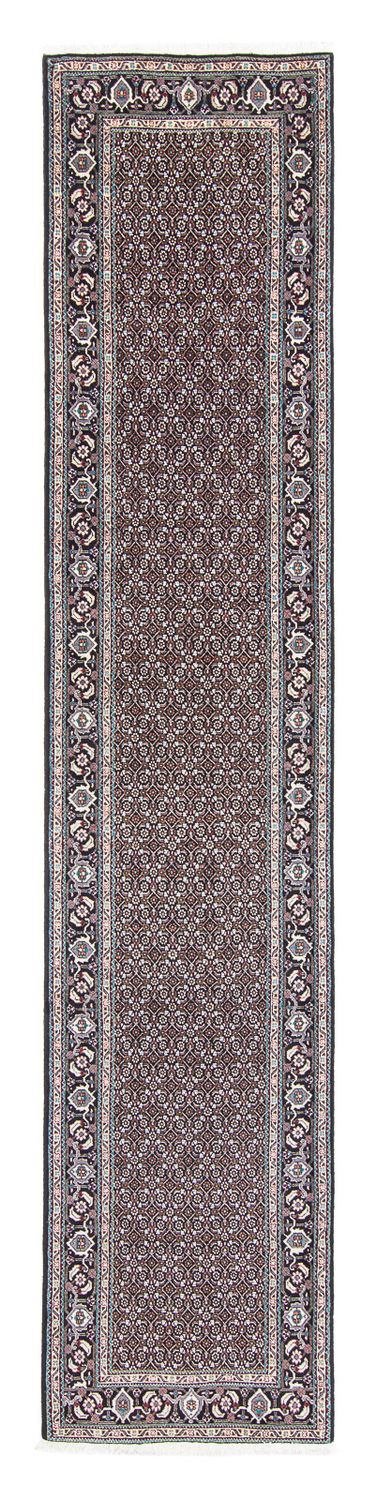 Alfombra de pasillo Alfombra persa - Tabriz - 390 x 74 cm - gris