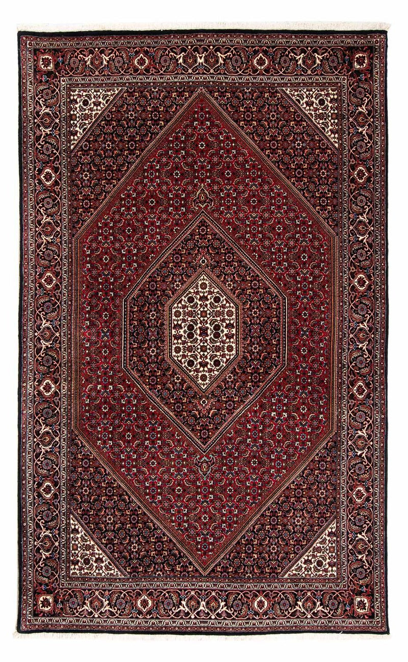 Alfombra persa - Bidjar - 248 x 148 cm - rojo oscuro