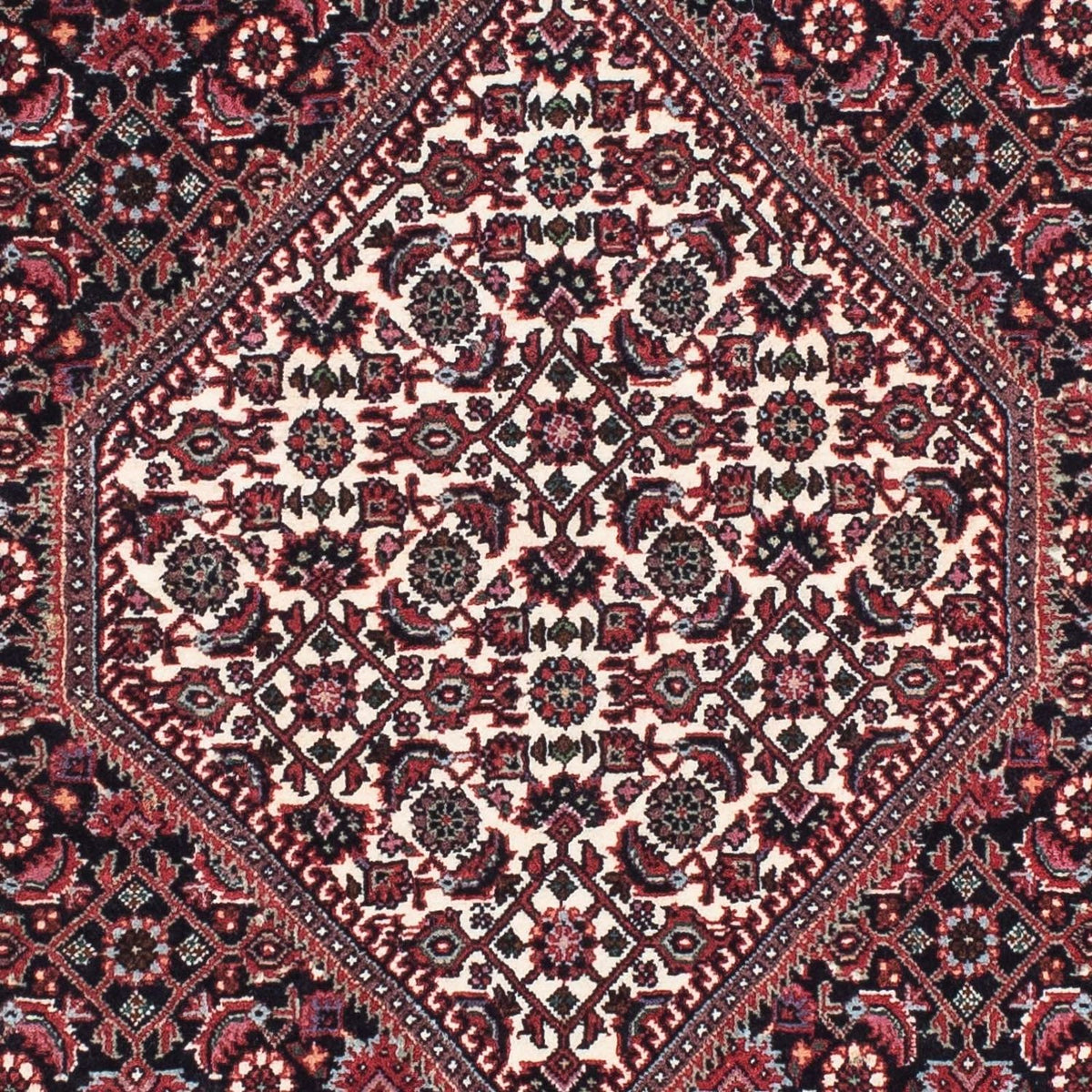 Alfombra de pasillo Alfombra persa - Bidjar - 214 x 73 cm - azul oscuro