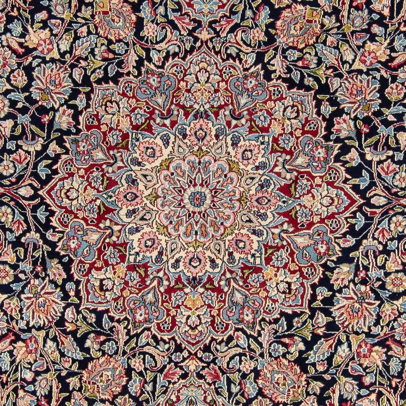Alfombra persa - Real - 360 x 265 cm - azul oscuro