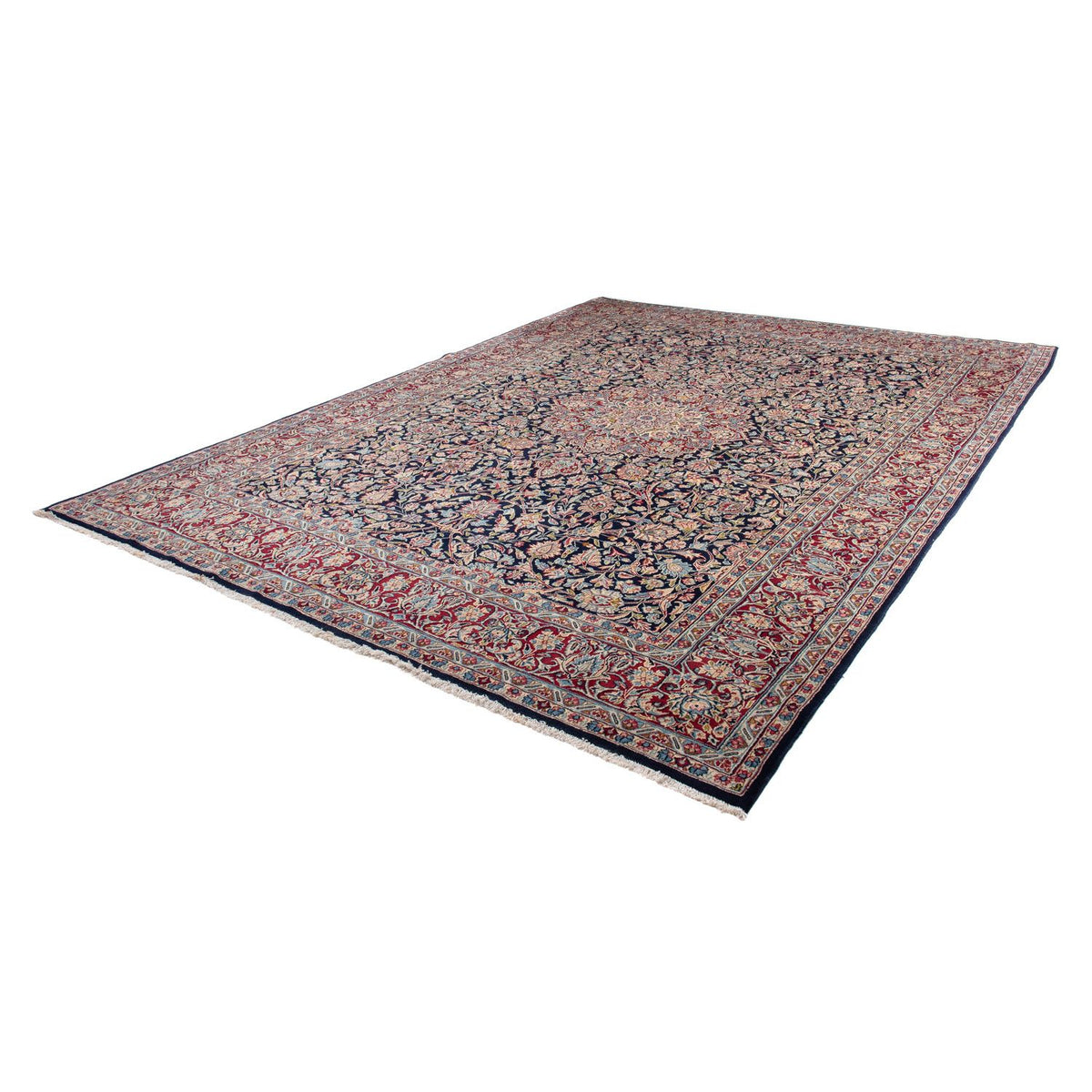 Alfombra persa - Real - 360 x 265 cm - azul oscuro