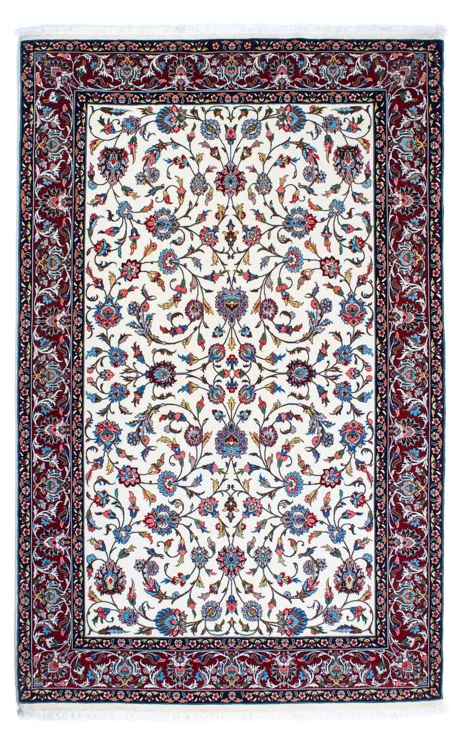 Alfombra persa - Ghom - 218 x 137 cm - beige