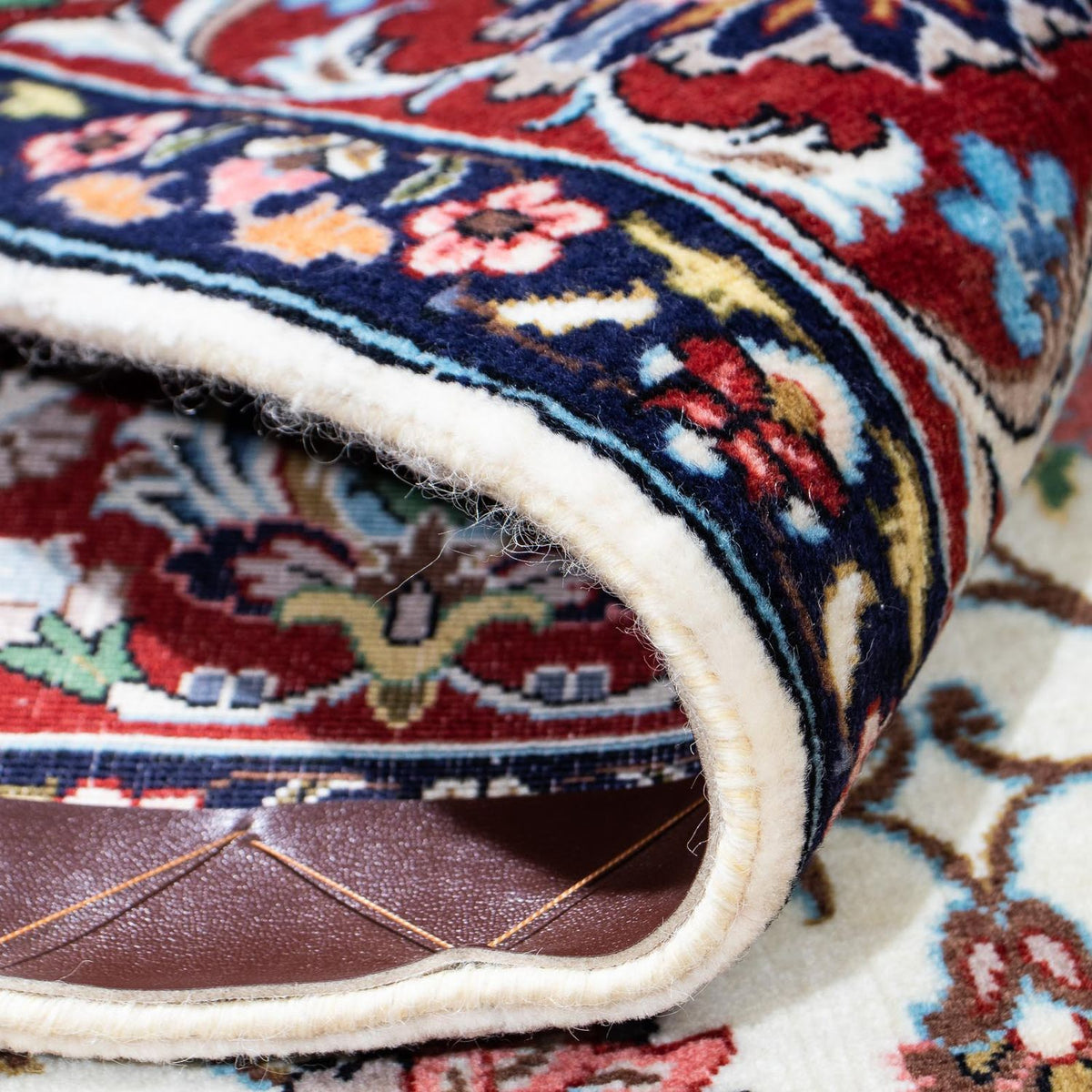 Alfombra persa - Ghom - 218 x 137 cm - beige