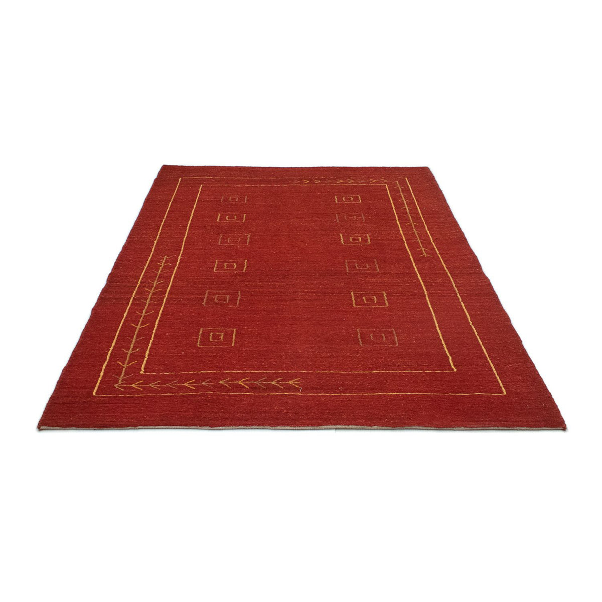 Alfombra Gabbeh - Persa - 196 x 143 cm - rojo
