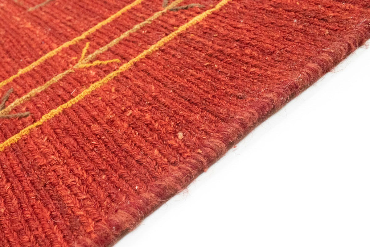 Alfombra Gabbeh - Persa - 196 x 146 cm - rojo