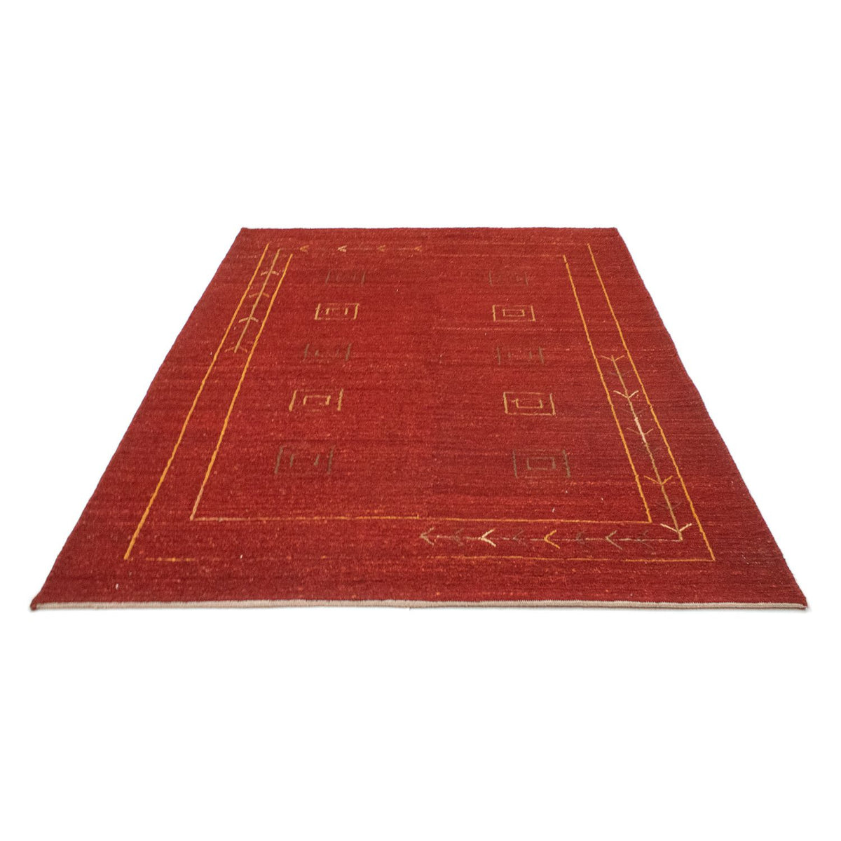 Alfombra Gabbeh - Persa - 196 x 146 cm - rojo