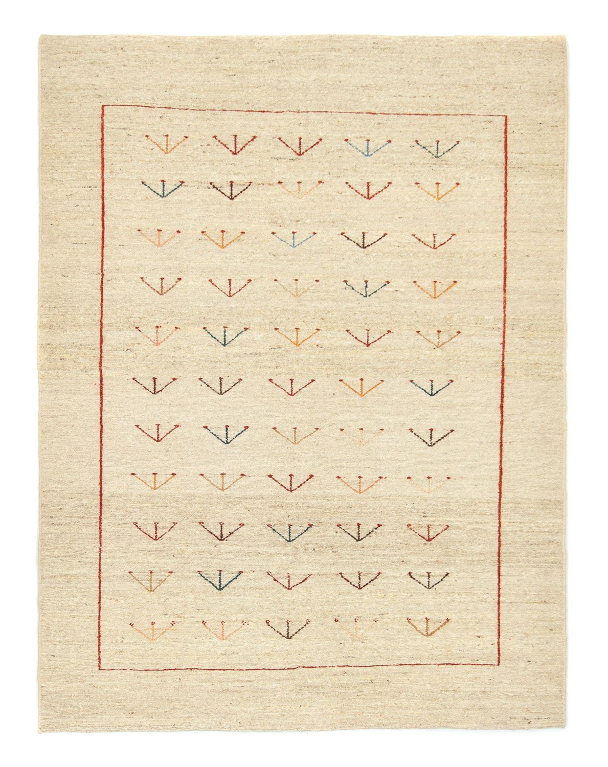 Alfombra Gabbeh - Persa - 195 x 144 cm - beige
