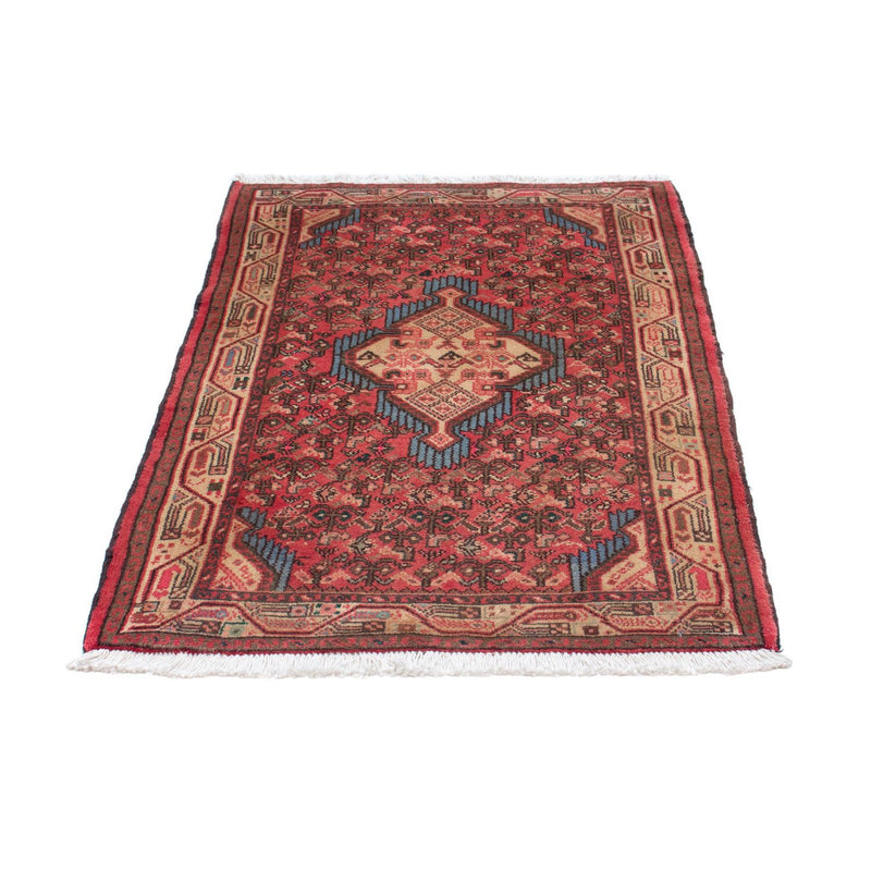 Alfombra persa - Nómada - 125 x 80 cm - rojo claro