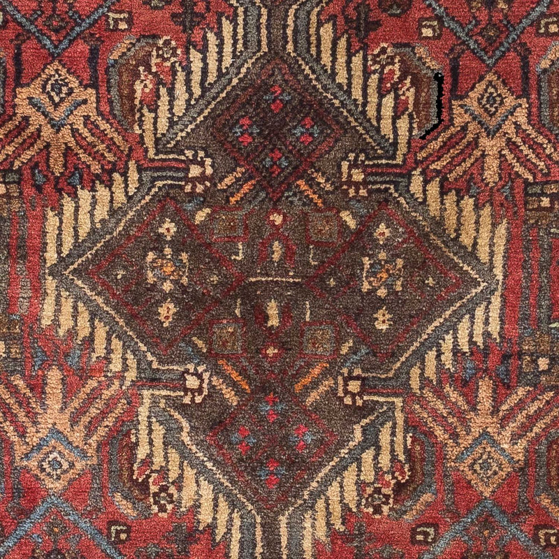 Alfombra persa - Nómada - 116 x 77 cm - rojo oscuro