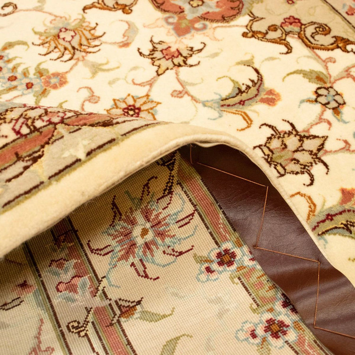 Alfombra Persa - Tabriz - Real - 152 x 100 cm - beige