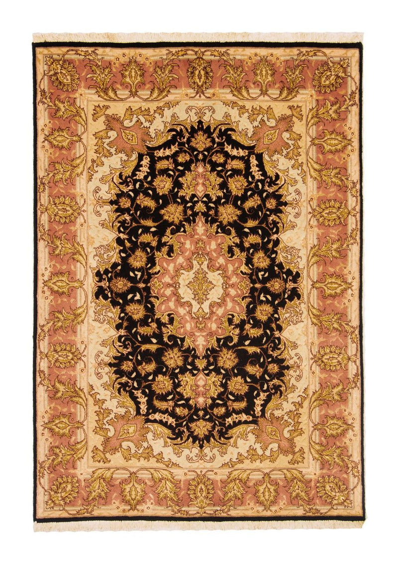 Alfombra Persa - Tabriz - Real - 154 x 94 cm - negro