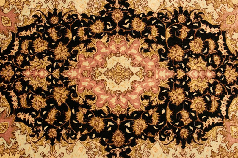Alfombra Persa - Tabriz - Real - 154 x 94 cm - negro