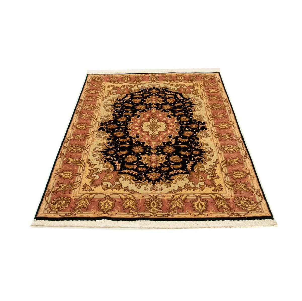 Alfombra Persa - Tabriz - Real - 154 x 94 cm - negro