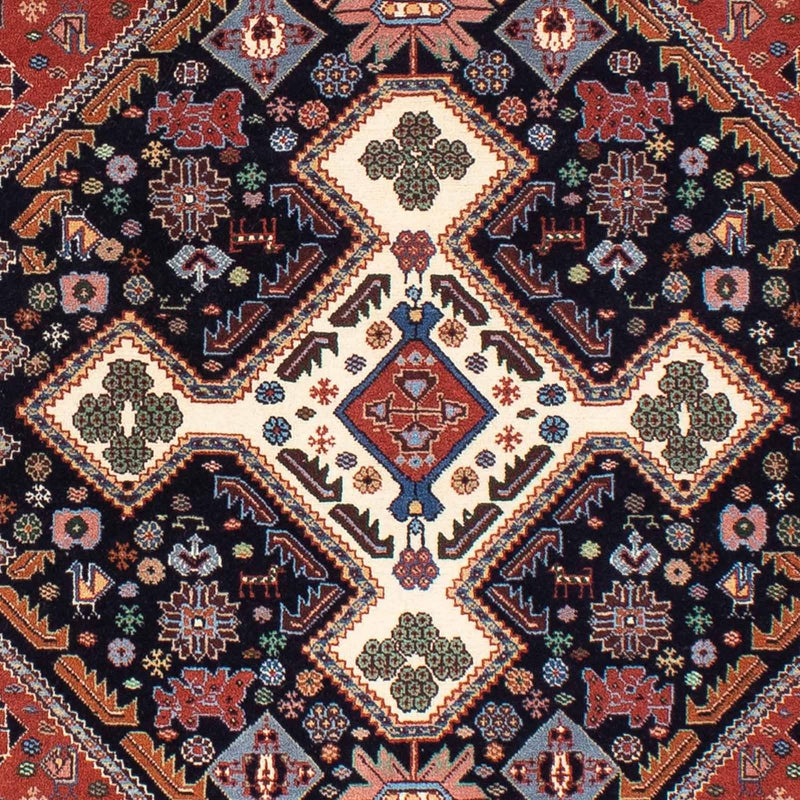 Alfombra Gabbeh - Persa Kashkuli - 145 x 105 cm - azul oscuro