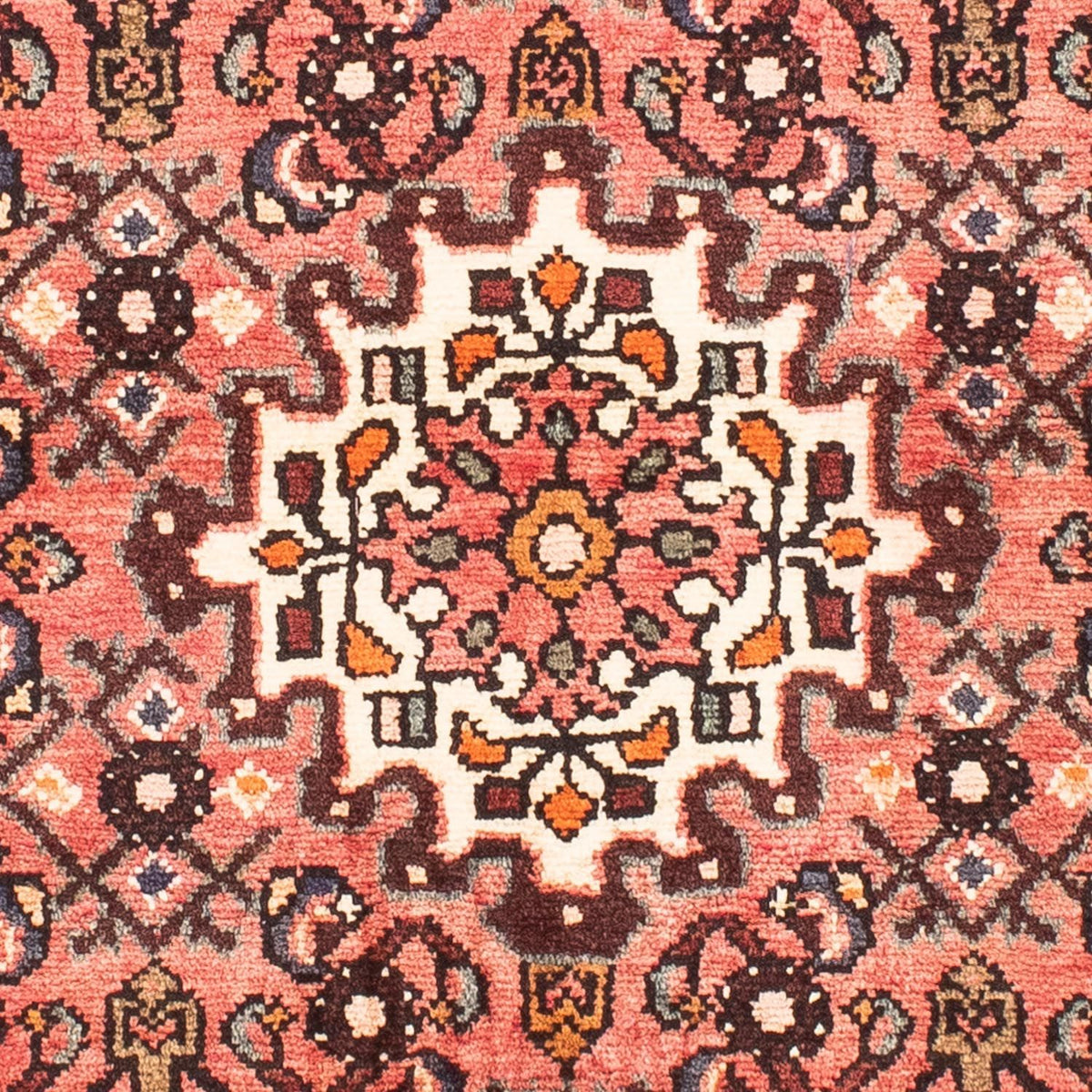 Alfombra persa - Nómada - 158 x 113 cm - rojo claro