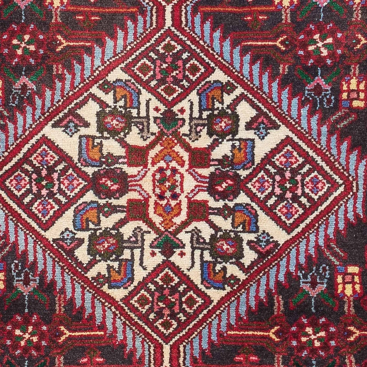 Alfombra persa - Nómada - 120 x 77 cm - multicolor