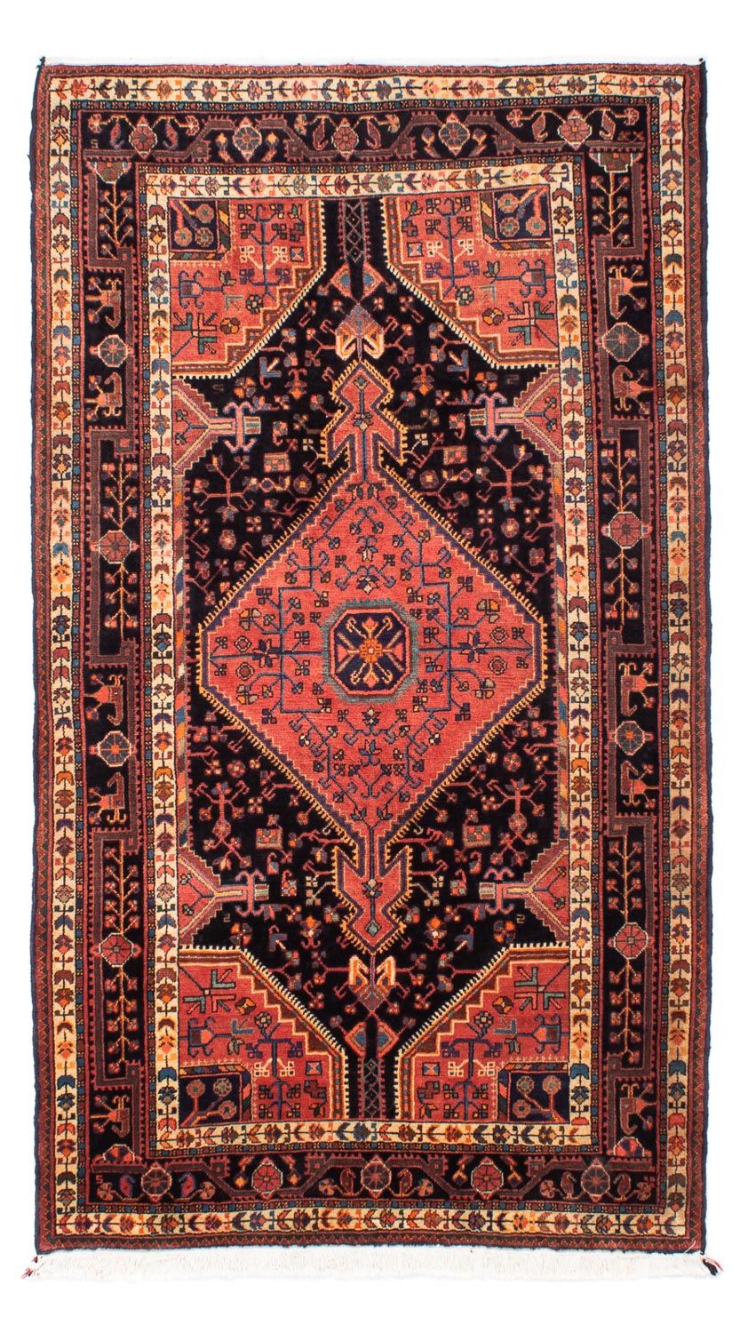 Alfombra persa - Nómada - 220 x 132 cm - azul oscuro
