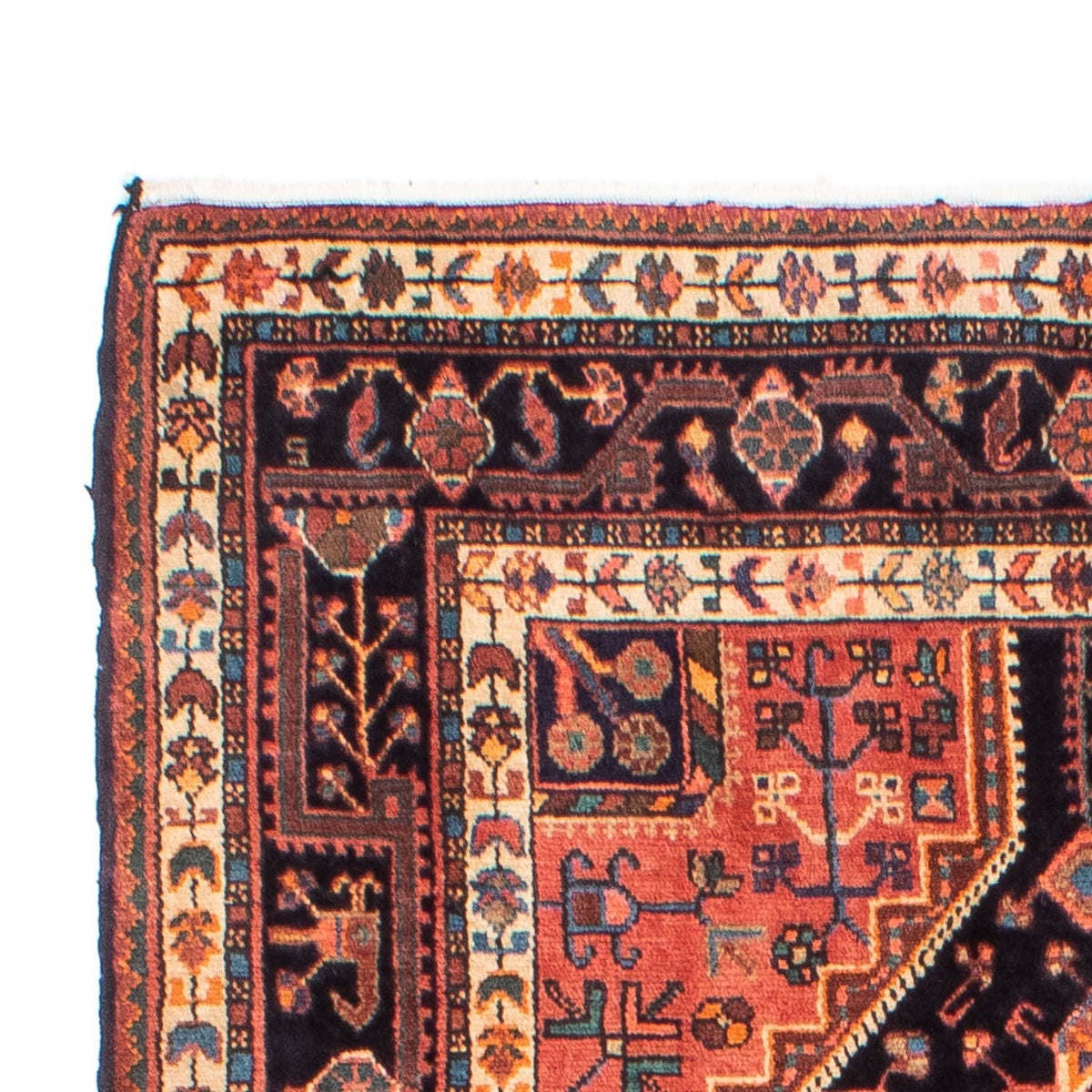 Alfombra persa - Nómada - 220 x 132 cm - azul oscuro