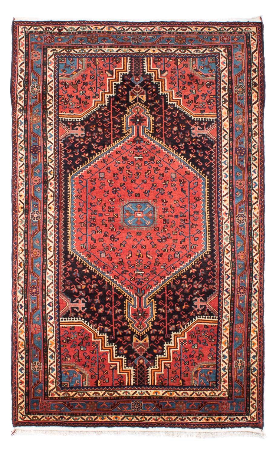Alfombra persa - Nómada - 226 x 139 cm - azul oscuro