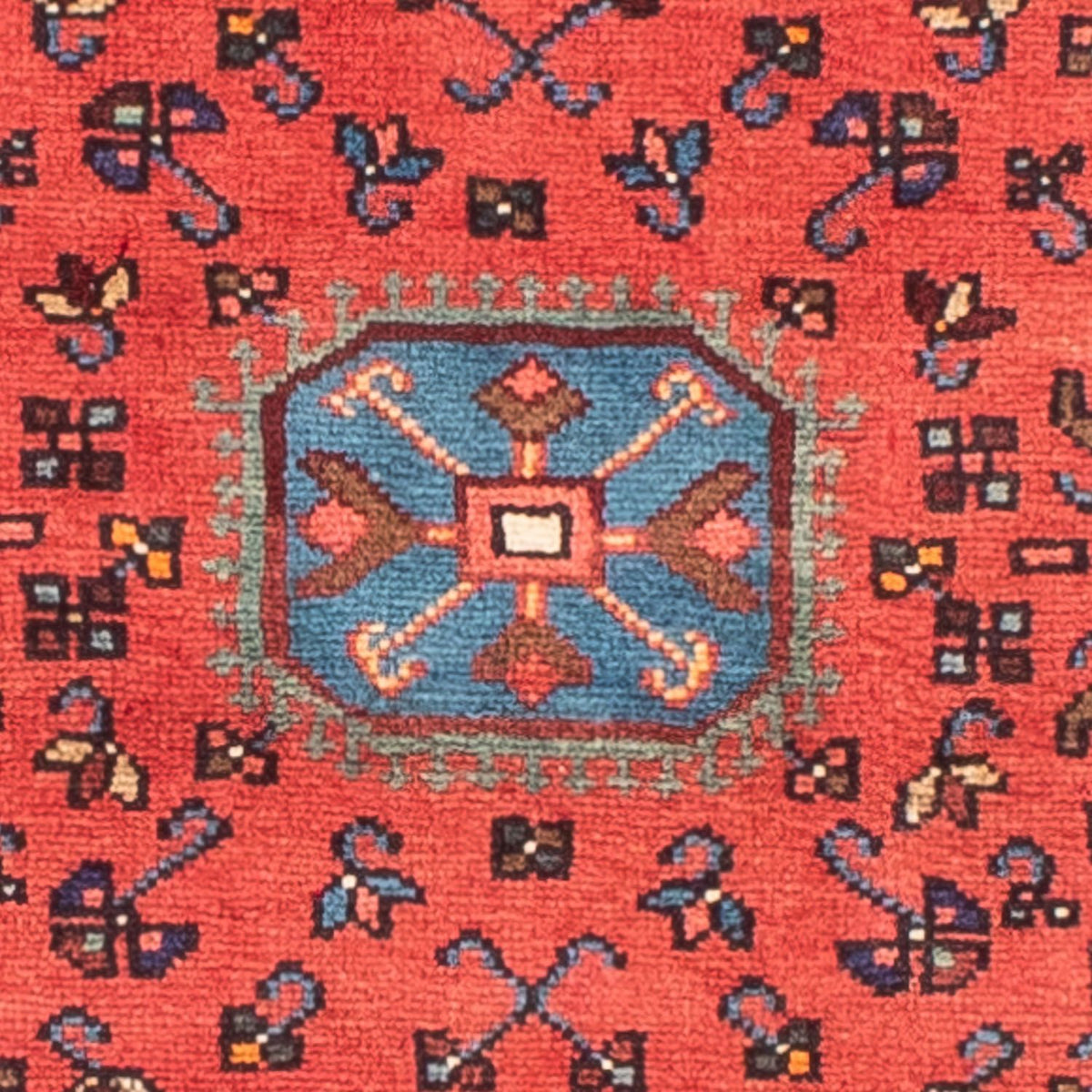 Alfombra persa - Nómada - 226 x 139 cm - azul oscuro