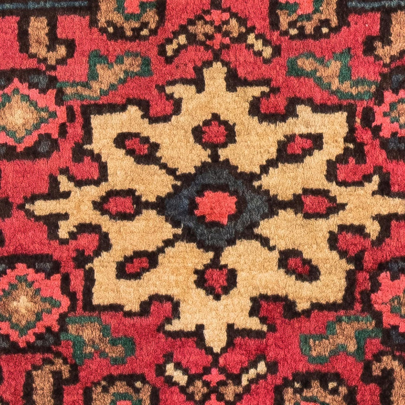 Alfombra persa - Nómada - 91 x 70 cm - rojo oscuro