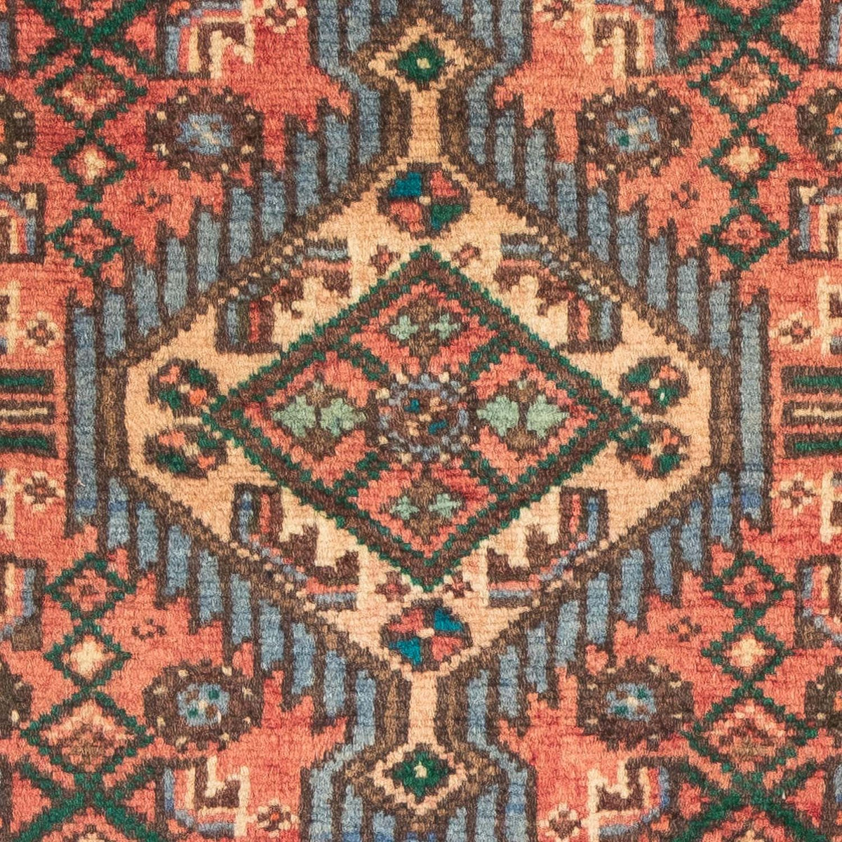 Alfombra persa - Nómada - 96 x 68 cm - rojo claro