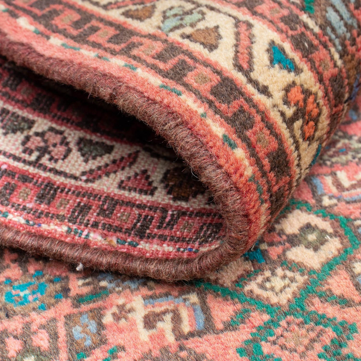 Alfombra persa - Nómada - 96 x 68 cm - rojo claro