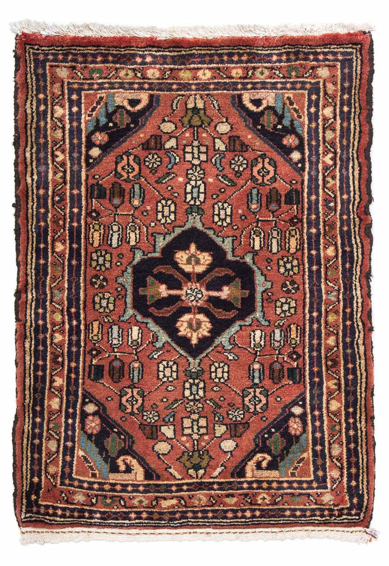 Alfombra persa - Nómada - 90 x 62 cm - óxido