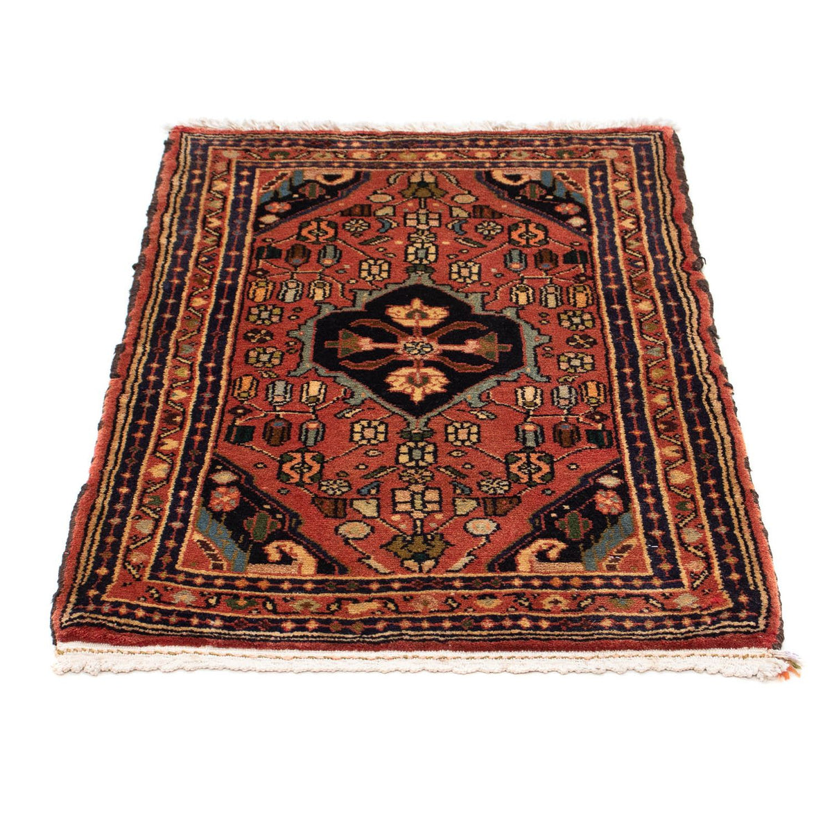 Alfombra persa - Nómada - 90 x 62 cm - óxido