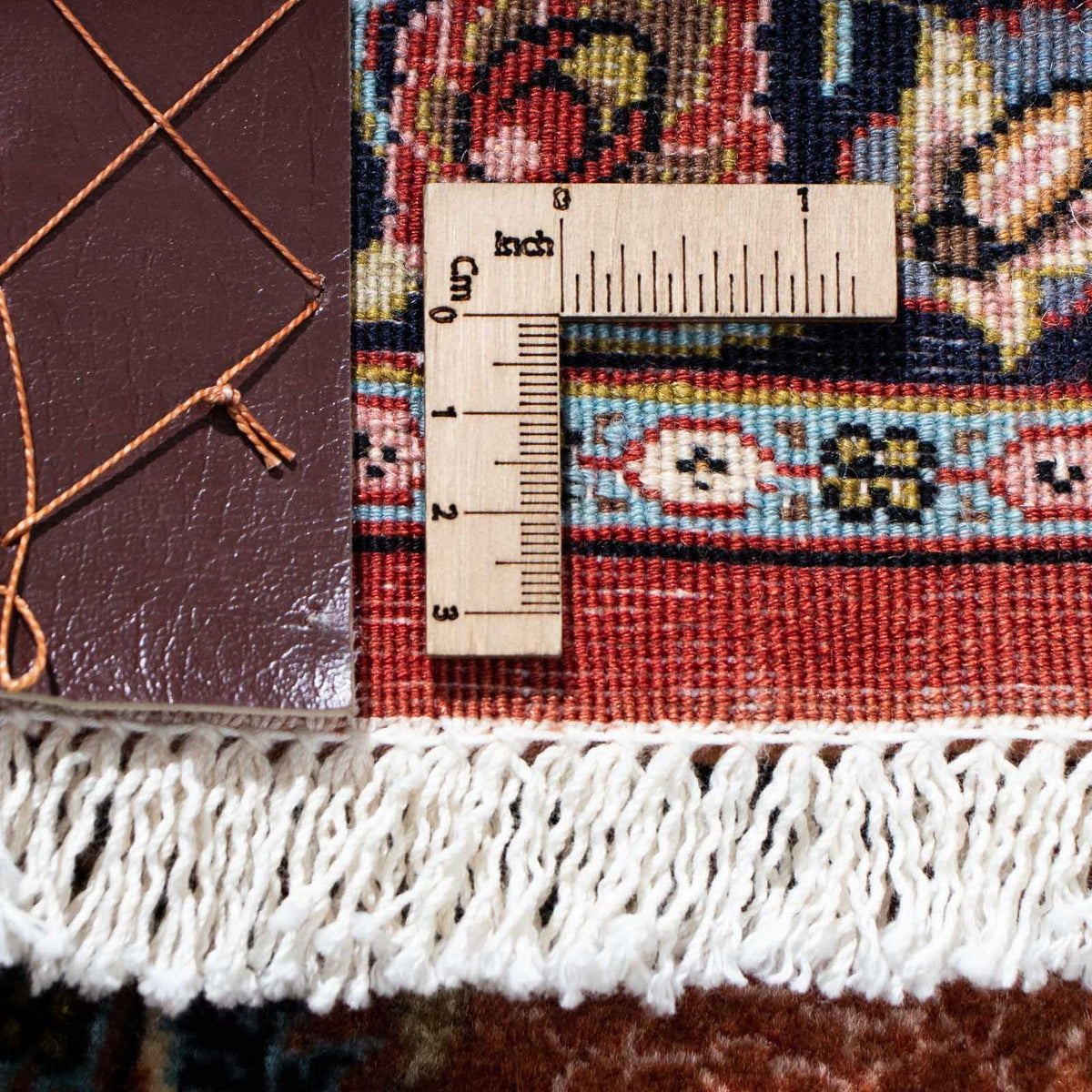 Alfombra de pasillo Alfombra persa - Ghom - 192 x 67 cm - óxido
