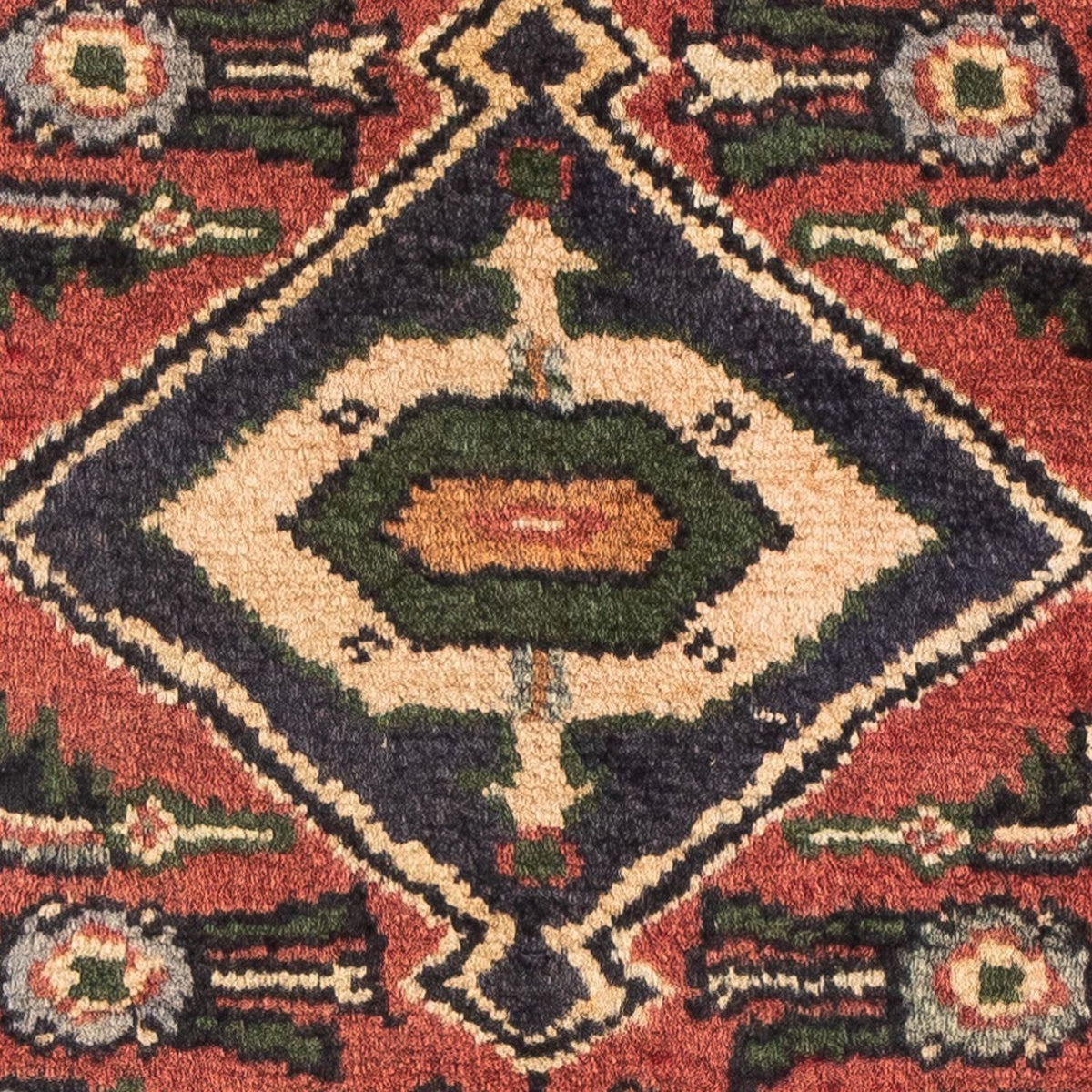 Alfombra persa - Nómada - 88 x 64 cm - rojo oscuro